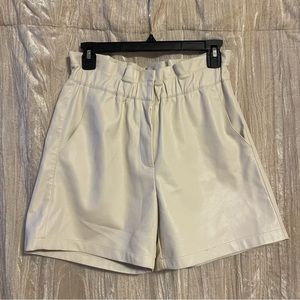 Lucy Paris pleather shorts size small
